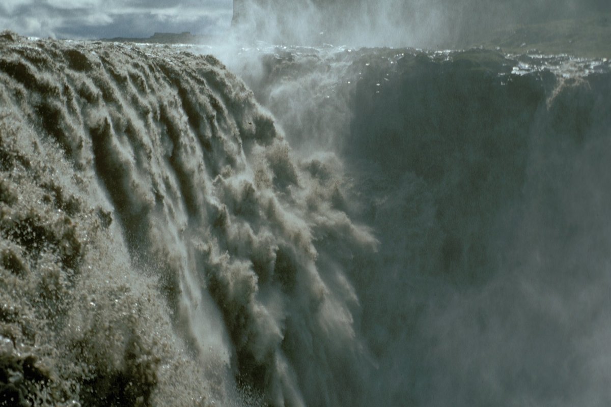 Dettifoss Waterfall — aurora viewing location in Northeast Iceland, Iceland