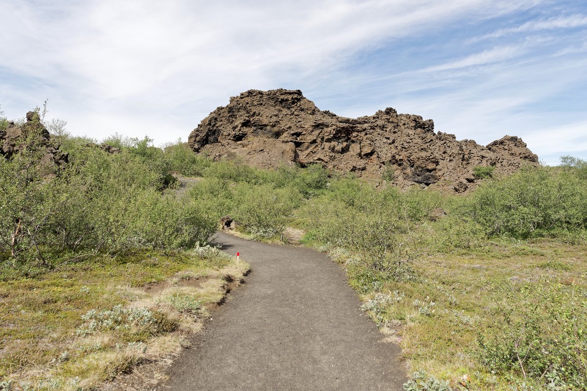 Dimmuborgir Lava Formations — aurora viewing location in North Iceland, Iceland
