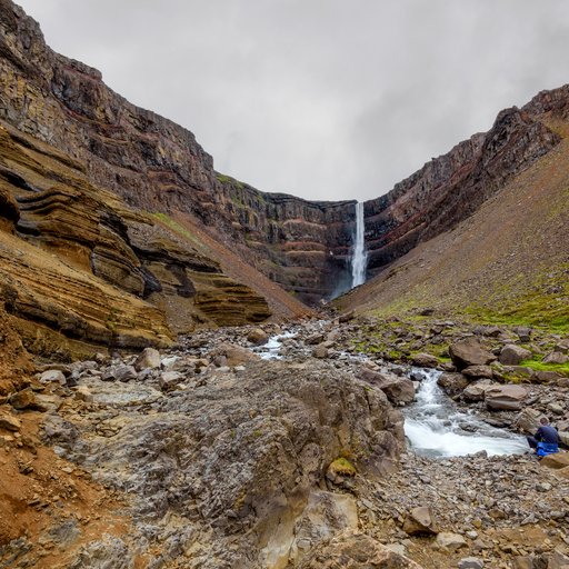 Hengifoss — aurora viewing location in East Iceland, Iceland