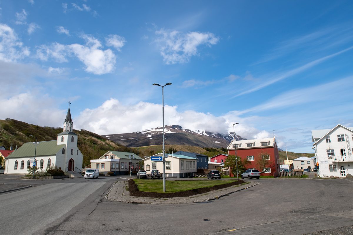 Sauðárkrókur — aurora viewing location in Northwest Iceland, Iceland