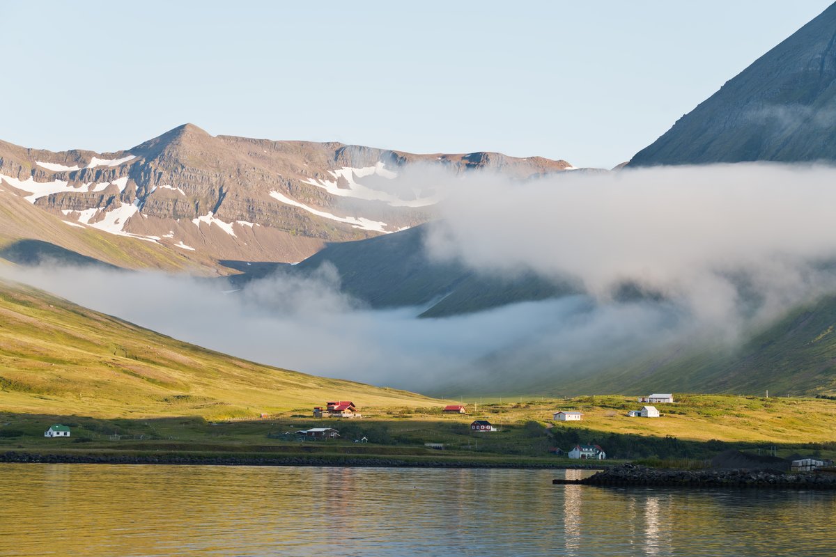 Siglufjörður — aurora viewing location in North Iceland, Iceland