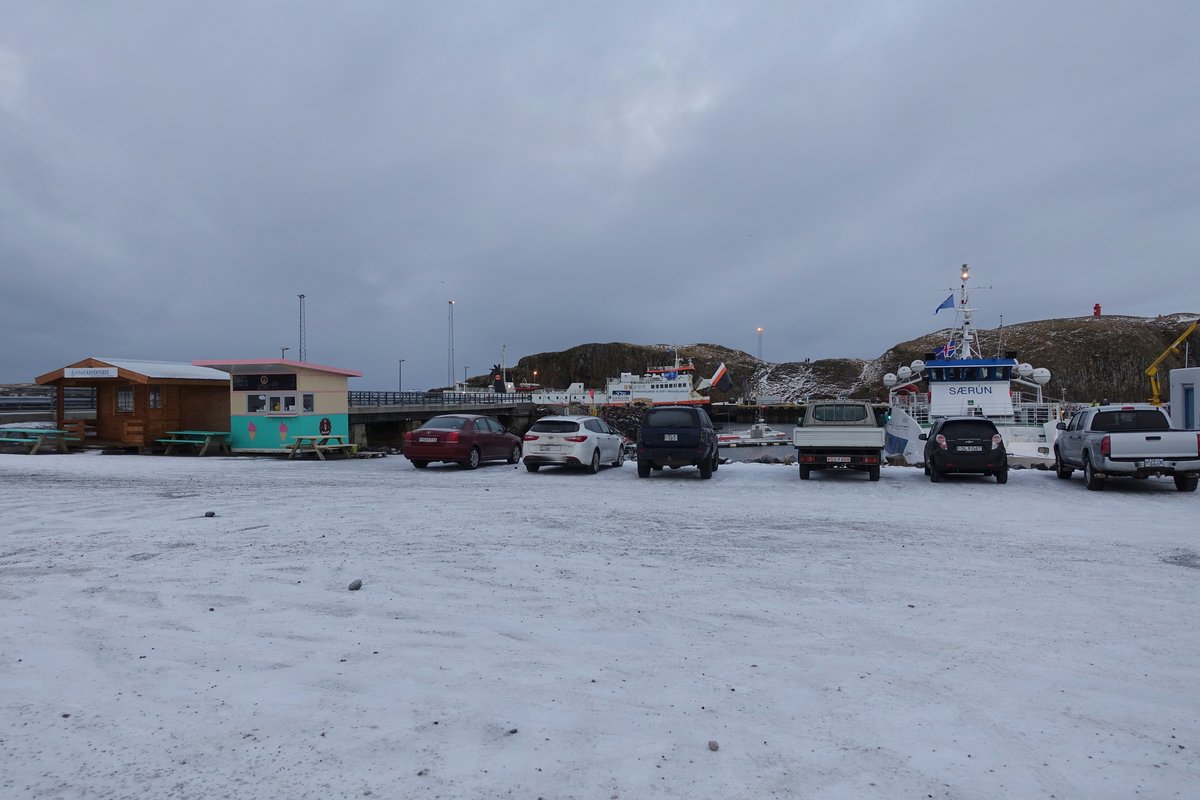 Stykkishólmur Harbour — aurora viewing location in Snæfellsnes, Iceland