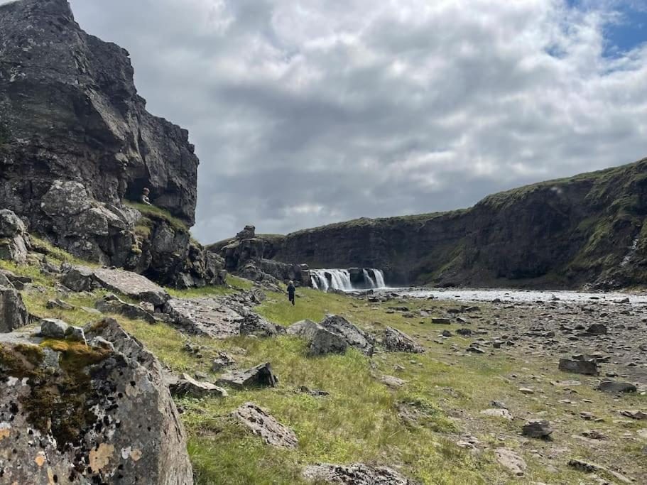 Kolugljúfur canyon and waterfall near Hrútafjörður