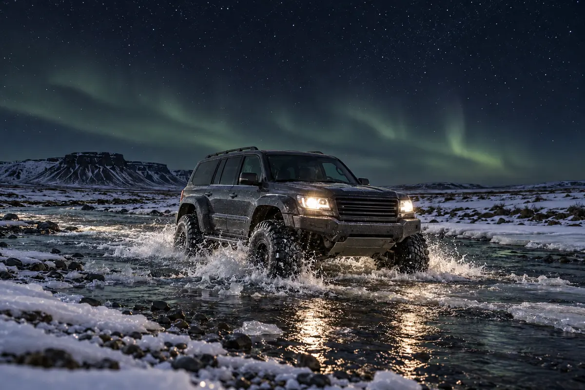 Super Jeep northern lights tour in Reykjavík, Iceland