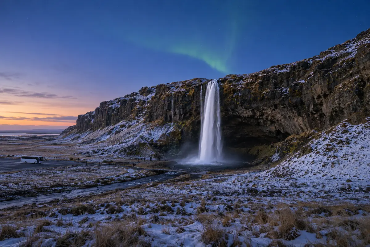 Day + Aurora Combo northern lights tour in Reykjavík, Iceland