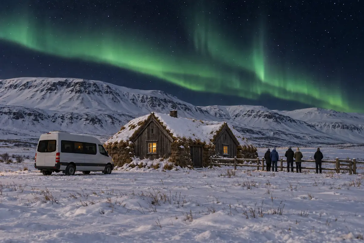 Small Group northern lights tour in Akureyri, Iceland