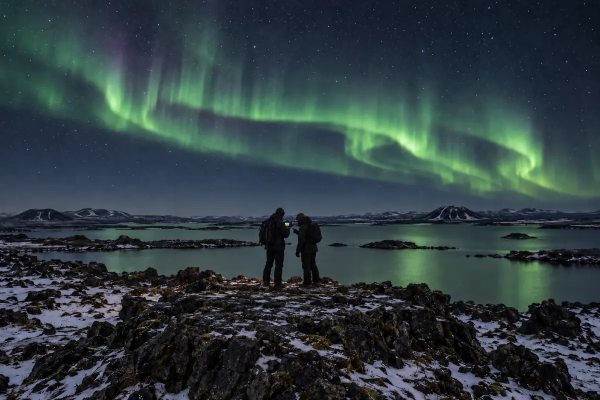 Private Tour northern lights tour in Akureyri, Iceland