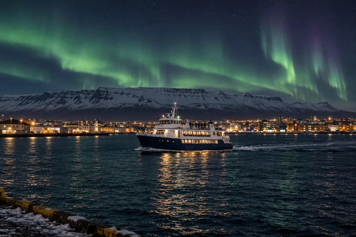 Boat Tour northern lights tour in Reykjavík, Iceland
