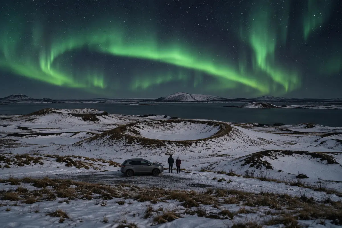 Small Group northern lights tour in Akureyri, Iceland