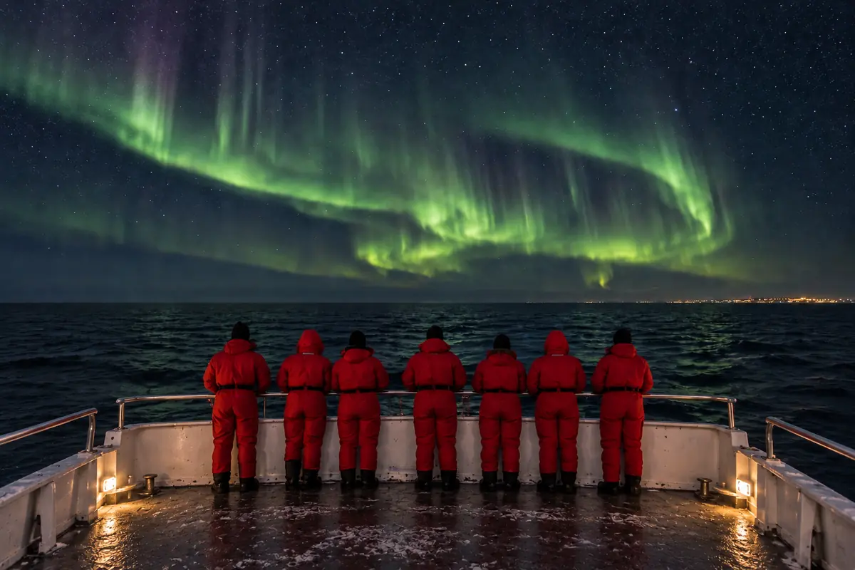 Boat Tour northern lights tour in Reykjavík, Iceland