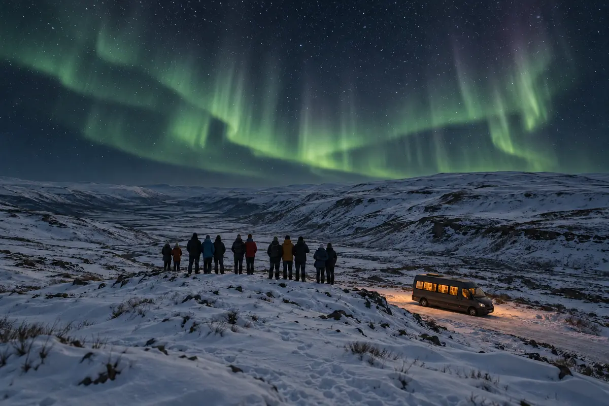 Small Group northern lights tour in Reykjavík, Iceland